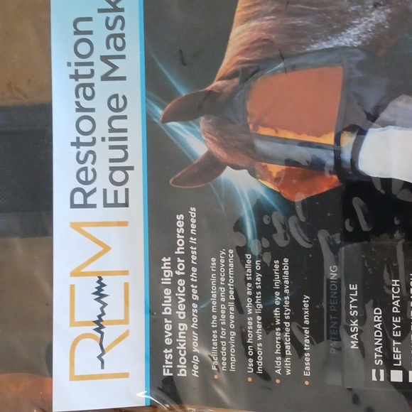 Horse REM Restoration Equine Mask Standard Style Horse size Large - Picture 3 of 6